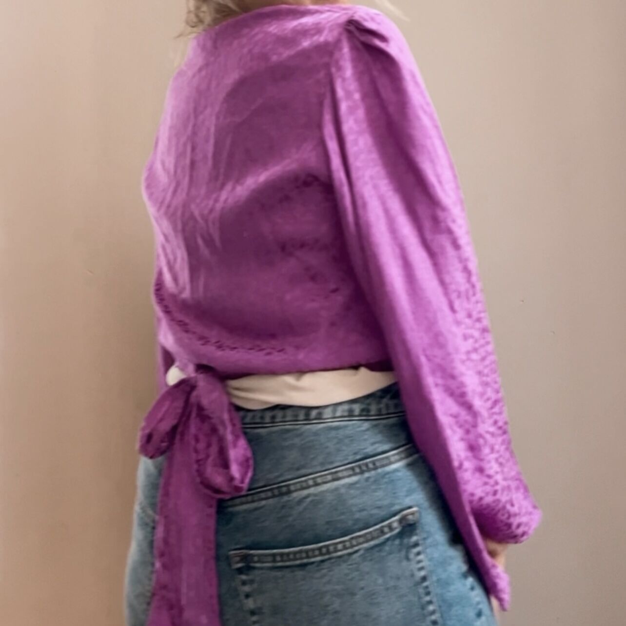 Wrap top patroon yoga top ibiza