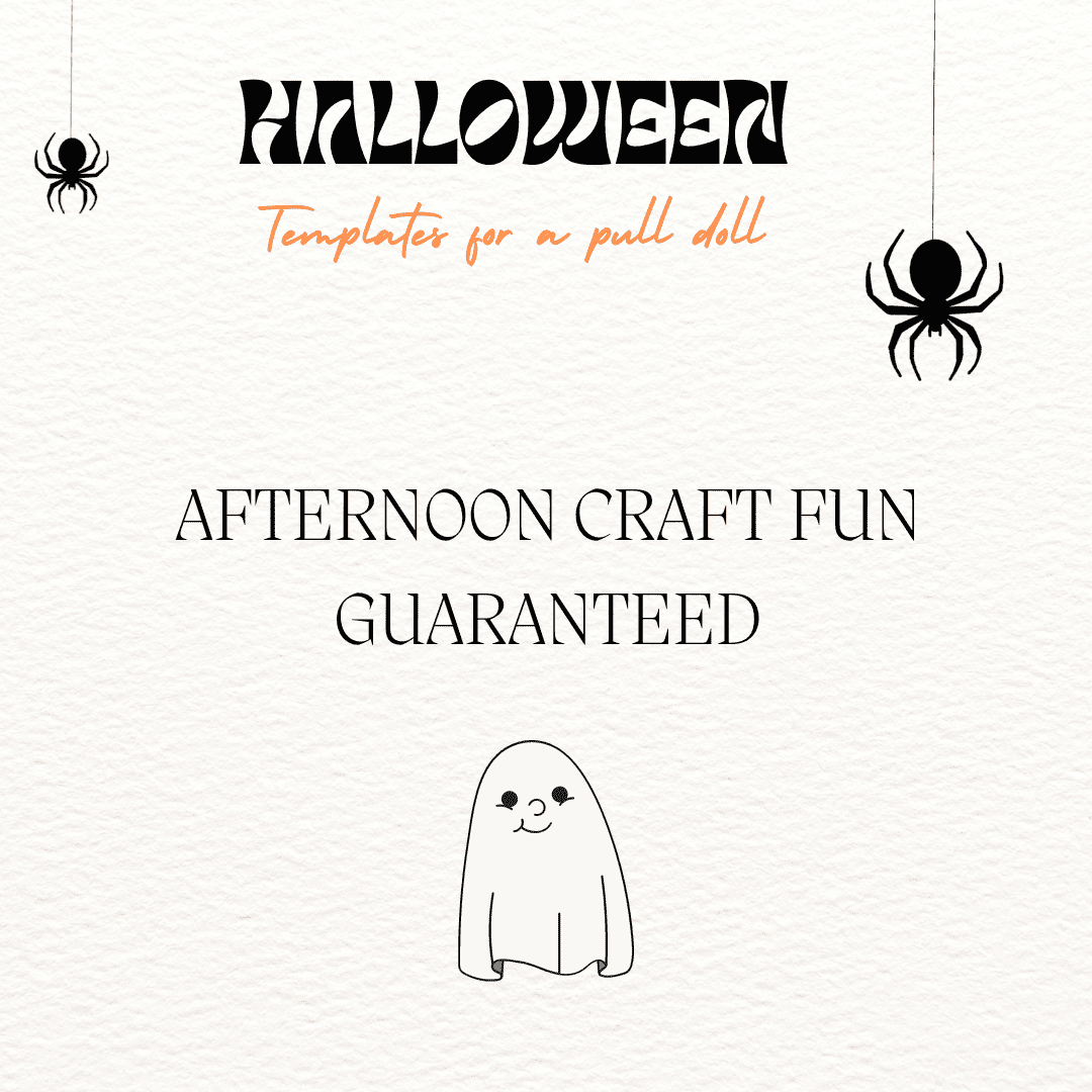 Halloween trekpop knutselen craft pompoen skeleton kids