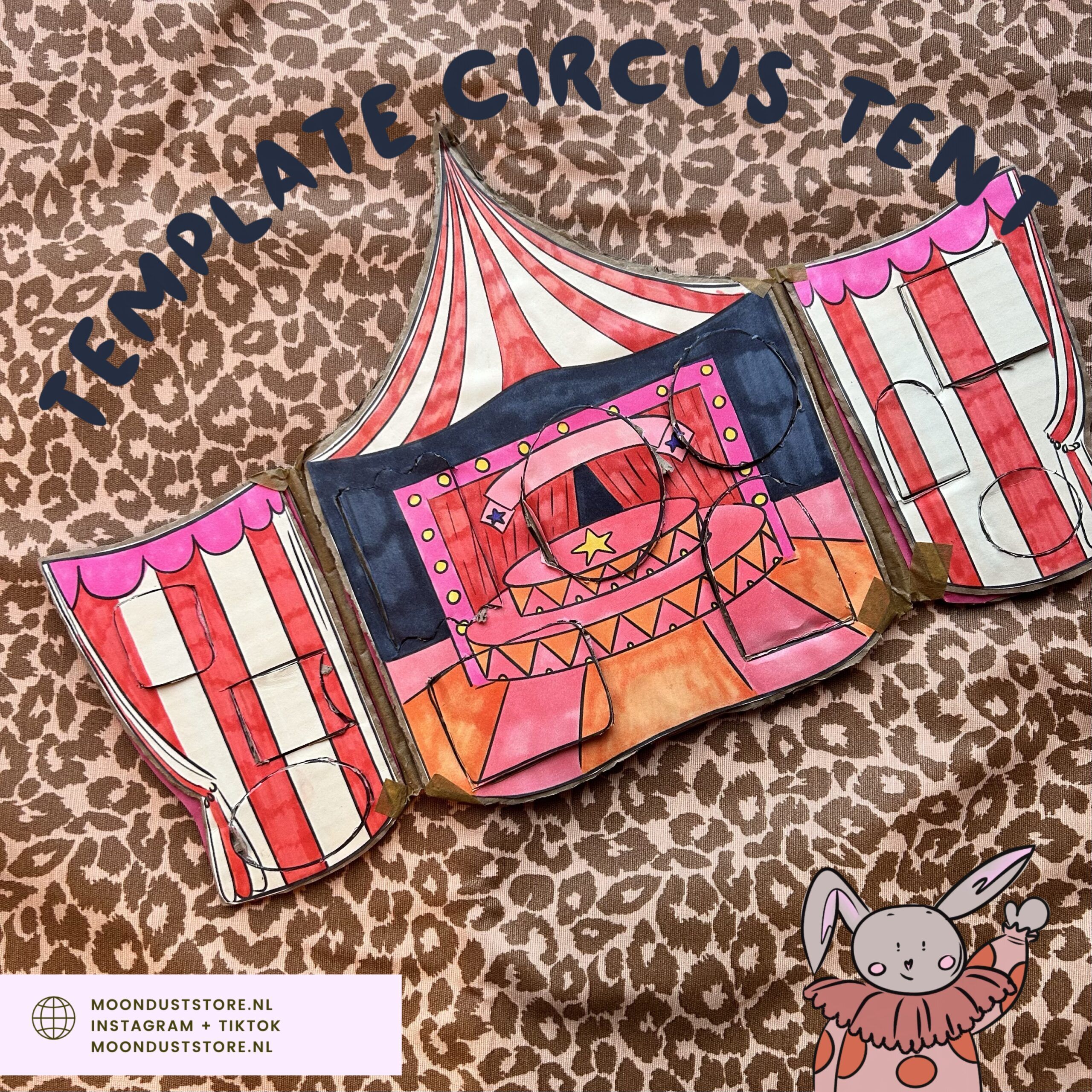 circus tent knutsel kids crafts